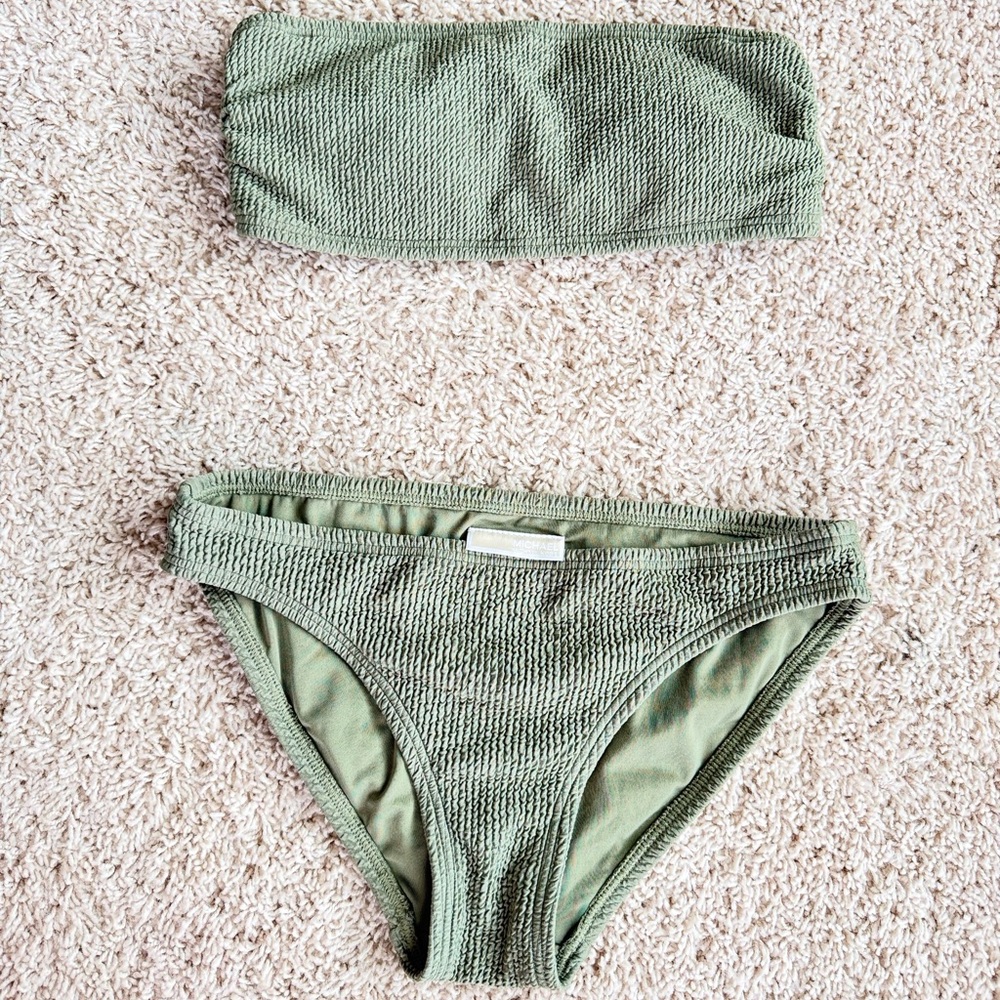 Michael Kors Olive Green Bikini Set